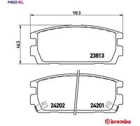 BREMBO P 30 021 Brake pad set