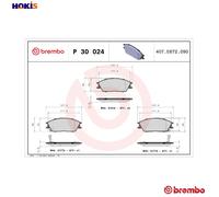 Brake pads P 30 024 BREMBO for HYUNDAI ACCENT I ACCENT Saloon LANTRA PONY GETZ