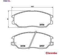 BRAKE PAD SET DISC BRAKE P 30 028 FOR HYUNDAI TERRACAN EQUUS/CENTENNIAL XG 2.9L