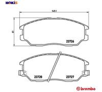 BREMBO P 30 028 Brake pad set
