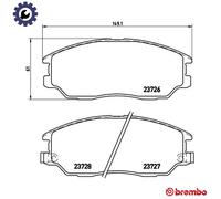BREMBO P 30 028 Brake pad set