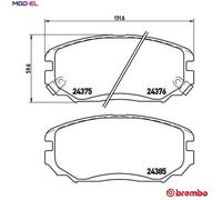Brembo Brake Pads 10185032A