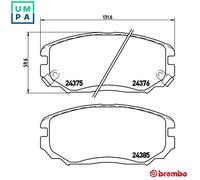 Brembo Brake Pads 10185032A