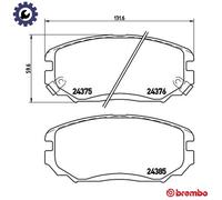 Brembo Brake Pads 10185032A