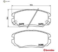 Brembo Brake Pads 10185032A