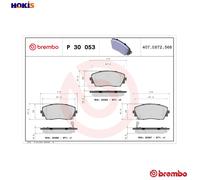 BREMBO P 30 053 Brake pad set