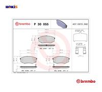 BREMBO P 30 055 Brake pad set