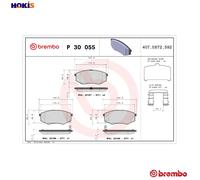 BREMBO P 30 055 Brake pad set