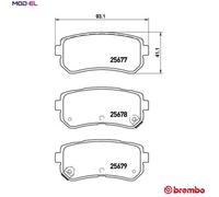 BRAKE PAD SET DISC BRAKE P 30 068 FOR HYUNDAI KONA/SUV/Van TUCSON/III KAUAI 1.0L