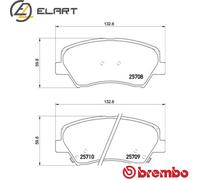 Brake pads P 30 073X BREMBO for HYUNDAI KIA