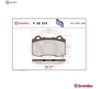 Brake Pads Set P30074 Genuine Brembo 583022MA10 68144432AA K68144432AA