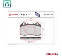 Brake Pads Set P30074 Genuine Brembo 583022MA10 68144432AA K68144432AA