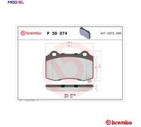BRAKE PAD SET DISC BRAKE P 30 074 FOR HYUNDAI JEEP GRAND/CHEROKEE/IV/SUV 2.0L