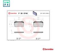 Brembo Beyond Line Brake Pad Set P30074E – EV, Fits Tesla Model S/X Rear, OE Quality