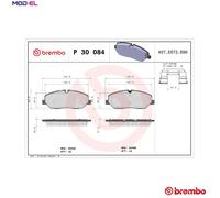 BRAKE PAD SET DISC BRAKE P 30 084 FOR HYUNDAI H350/Platform/Chassis/Van/Bus 2.5L