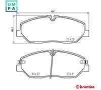 Brembo Brake Pad Set P 30 090 Disc Brake Front for Hyundai H350