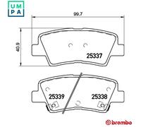 BREMBO Brake pad set PRIME LINE with acoustic wear warning P 30 094 Brake pads,Brake pad set, disc brake HYUNDAI,KIA,SSANGYONG,i30 (GD),i10 (IA)
