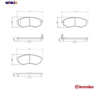 BRAKE PAD SET DISC BRAKE P 30 097 FOR KIA G4JP 2.0L 4cyl MAGENTIS I