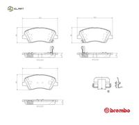 BRAKE PAD SET DISC BRAKE P 30 098 FOR KIA G3LF/G3LC/G3LE 1.0L 3cyl RIO IV 1.2L