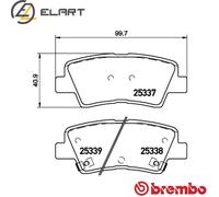 BRAKE PAD SET DISC BRAKE P 30 101 FOR KIA SOUL/III/Cargo CERATO/IV NIRO 1.6L