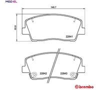 BREMBO P 30 108 Brake pad set