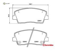 BREMBO P 30 108 Brake pad set