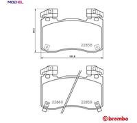 BRAKE PAD SET DISC BRAKE P 30 113 FOR KIA STINGER/Hatchback/Van G6DP 3.3L 6cyl