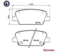 BREMBO P 30 118 Brake pad set