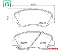 BRAKE PAD SET DISC BRAKE P 30 122 FOR HYUNDAI ACCENT i20/Hatchback/Van/ELITE i20