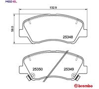 BRAKE PAD SET DISC BRAKE P 30 122 FOR HYUNDAI ACCENT i20/Hatchback/Van/ELITE i20
