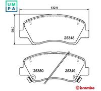 BRAKE PAD SET DISC BRAKE P 30 122 FOR HYUNDAI ACCENT i20/Hatchback/Van/ELITE i20