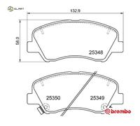 BRAKE PAD SET DISC BRAKE P 30 122 FOR HYUNDAI ACCENT i20/Hatchback/Van/ELITE i20