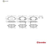 BRAKE PAD SET DISC BRAKE P 30 154 FOR HYUNDAI G3LC/G3LE/G3LD/G3LA 1.0L 3cyl 1.2L
