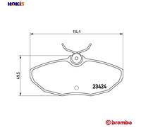 BREMBO P 36 013 Brake pad set