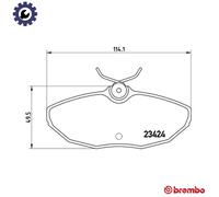 BREMBO P 36 013 Brake pad set