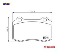 BRAKE PAD SET DISC BRAKE P 36 020 FOR SEAT IBIZA/Mk/II DAIMLER PEUGEOT 1.8L 8cyl