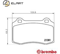 Brembo P 36 020X Brake Pad