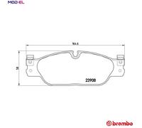 Brembo Brake Pad Set Front With Caliper Screws For Daimler Super Eight Jaguar XJ