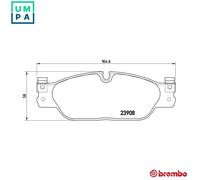 Brembo Brake Pad Set Front With Caliper Screws For Daimler Super Eight Jaguar XJ