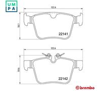 BREMBO P 36 037 Brake pad set