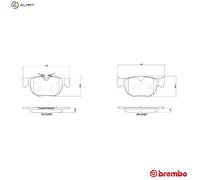 BRAKE PAD SET DISC BRAKE P 36 039 FOR LAND ROVER RANGE/VELAR JAGUAR 5.0L 8cyl
