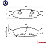 BREMBO P 37 005 Brake pad set