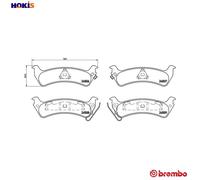 BREMBO P 37 012 Brake pad set