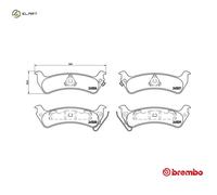 BRAKE PAD SET DISC BRAKE P 37 012 FOR JEEP GRAND/CHEROKEE/SUV/ ENC 2.5L 4cyl