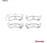 BREMBO P 37 012 Brake pad set