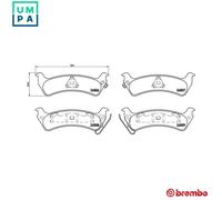BREMBO P 37 012 Brake pad set