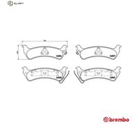 BREMBO P 37 012 Brake pad set