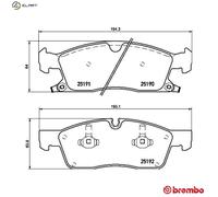 Brembo Brake Pad Set P 37 015 – Disc Brake for Jeep/Dodge Durango & Grand Cherokee IV 3.6L