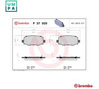 Brembo Brake Pad Set P 37 020 – Disc Brake for Jeep Cherokee