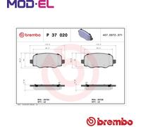 BREMBO P 37 020 Brake Pad Set, disc brake for CHRYSLER,JEEP,JEEP (GAC FCA),ROEWE